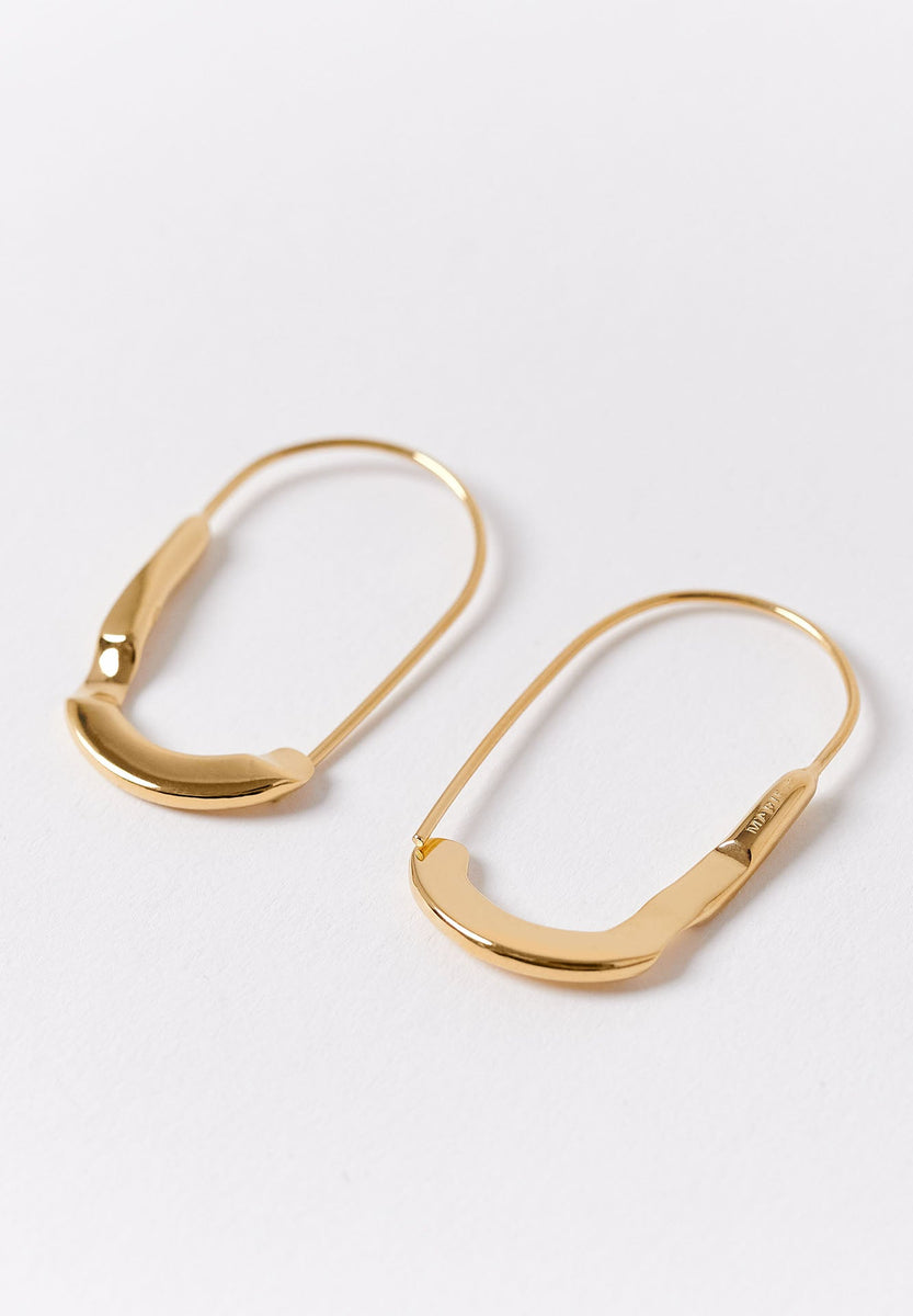 MARIE c. SMALL SENSUAL EARRING in 18 CT Gold Vermeil MARIE c